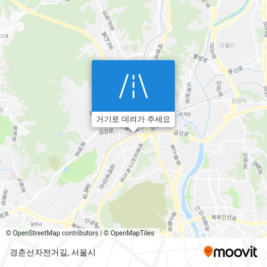 경춘선자전거길 지도