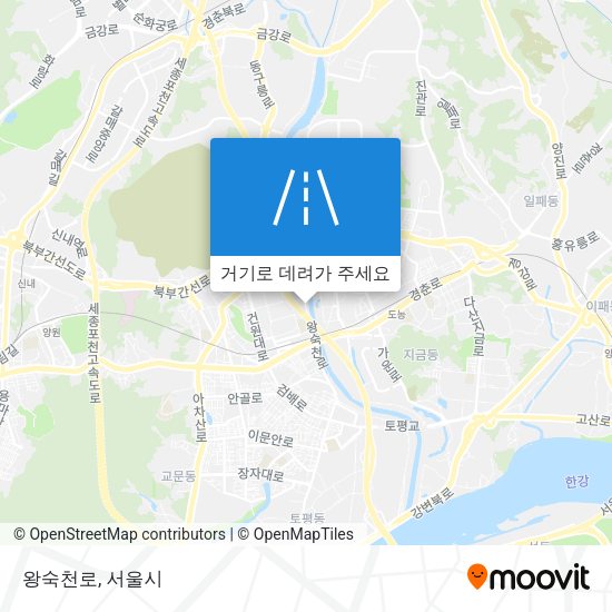 왕숙천로 지도