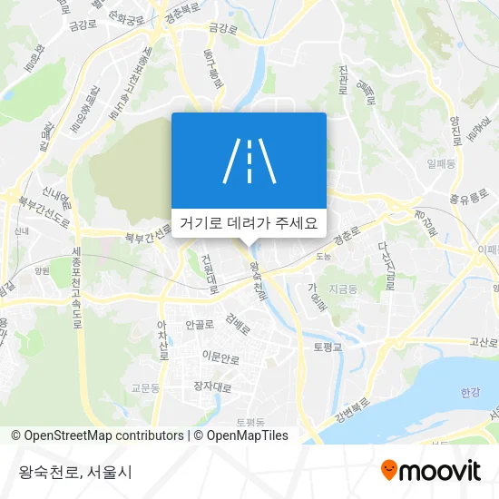 왕숙천로 지도