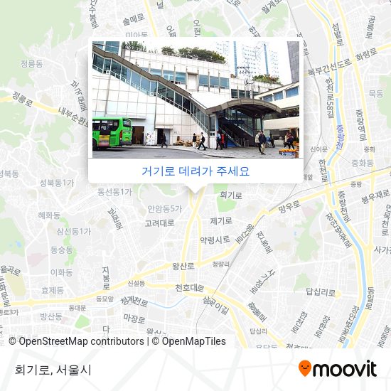 회기로 지도