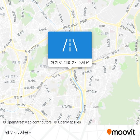 망우로 지도
