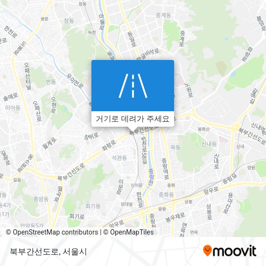 북부간선도로 지도