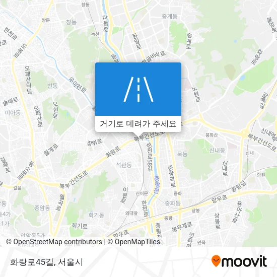 화랑로45길 지도