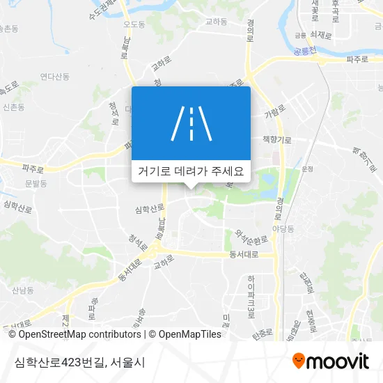 심학산로423번길 지도