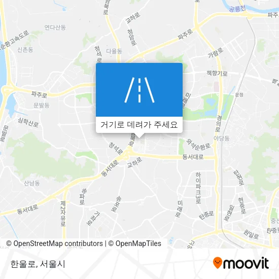 한울로 지도