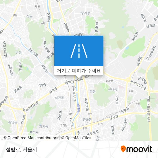 섬밭로 지도