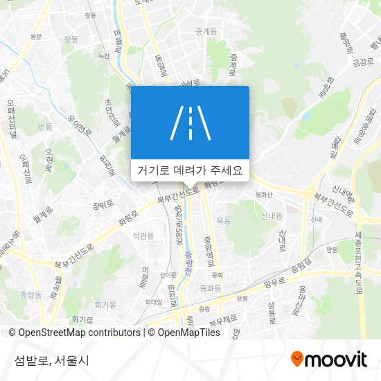 섬밭로 지도