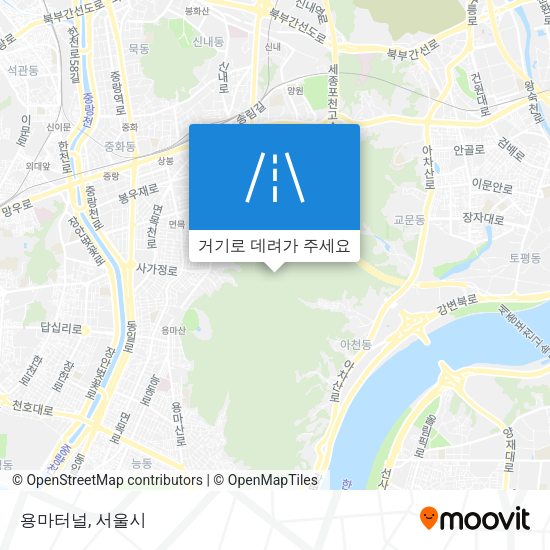용마터널 지도