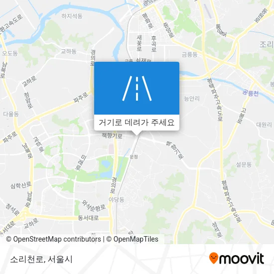 소리천로 지도