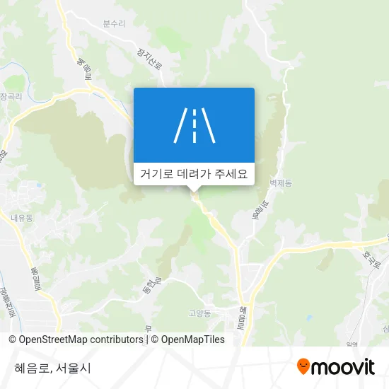 혜음로 지도