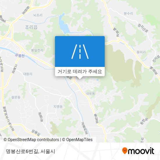 명봉산로6번길 지도