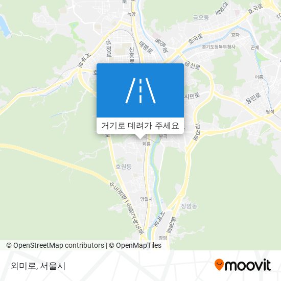 외미로 지도