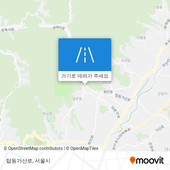 탑동가산로 지도