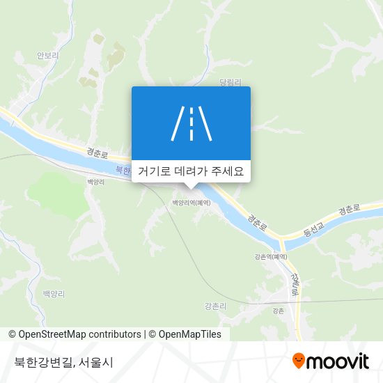 북한강변길 지도