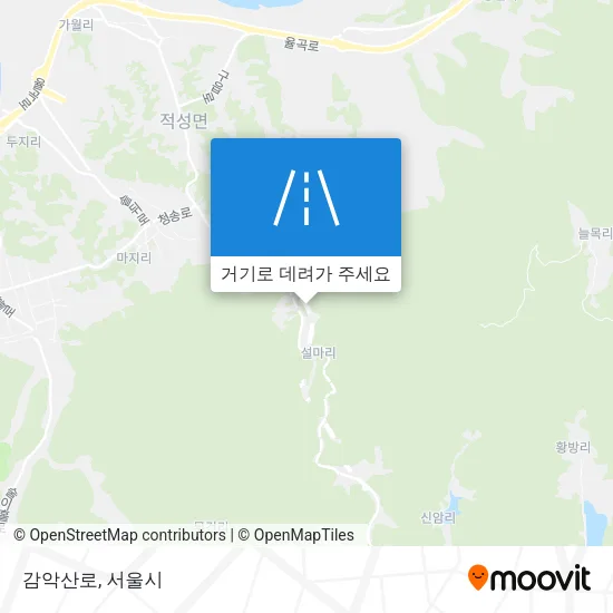 감악산로 지도