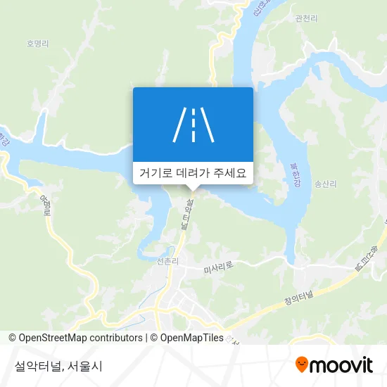 설악터널 지도