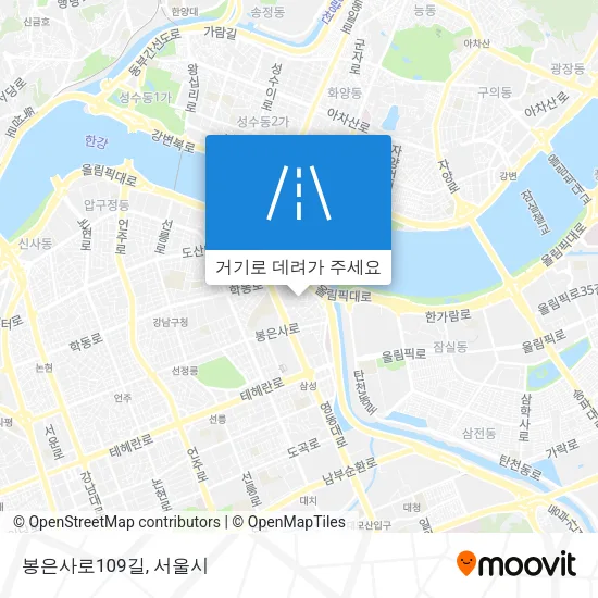 봉은사로109길 지도