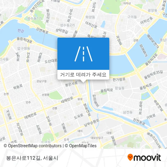 봉은사로112길 지도