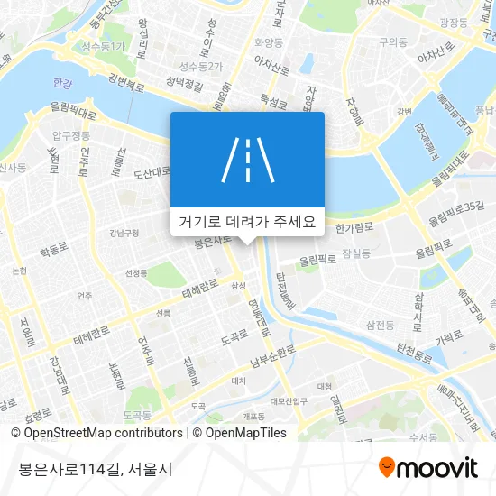 봉은사로114길 지도