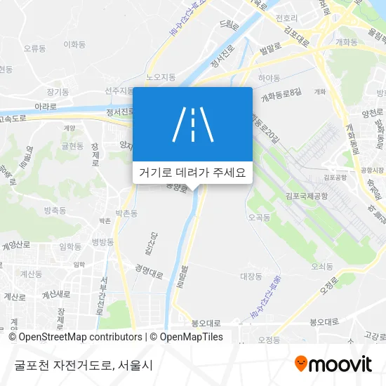 굴포천 자전거도로 지도