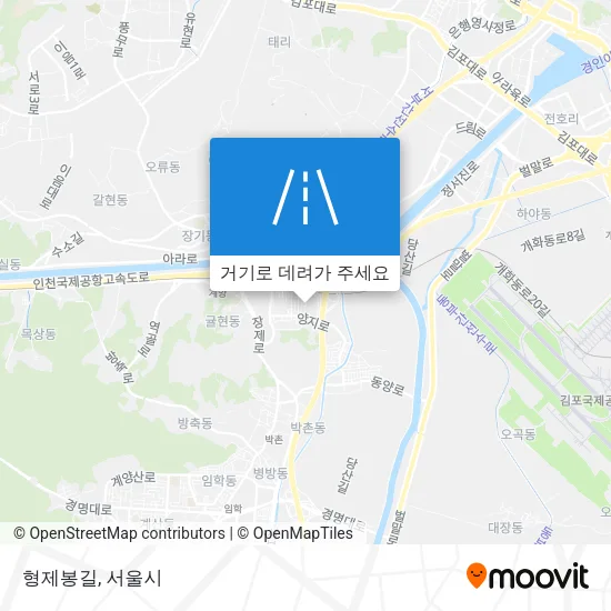 형제봉길 지도
