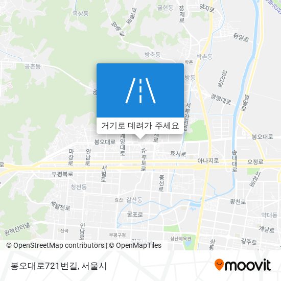봉오대로721번길 지도