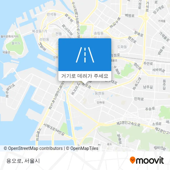 용오로 지도
