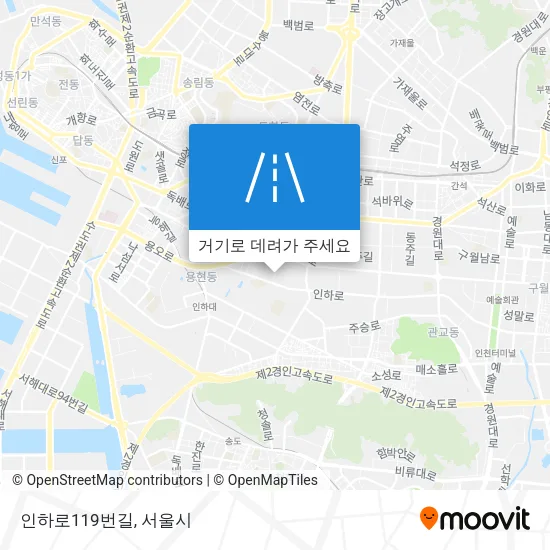 인하로119번길 지도