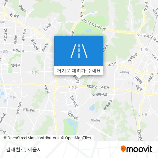 걸재천로 지도