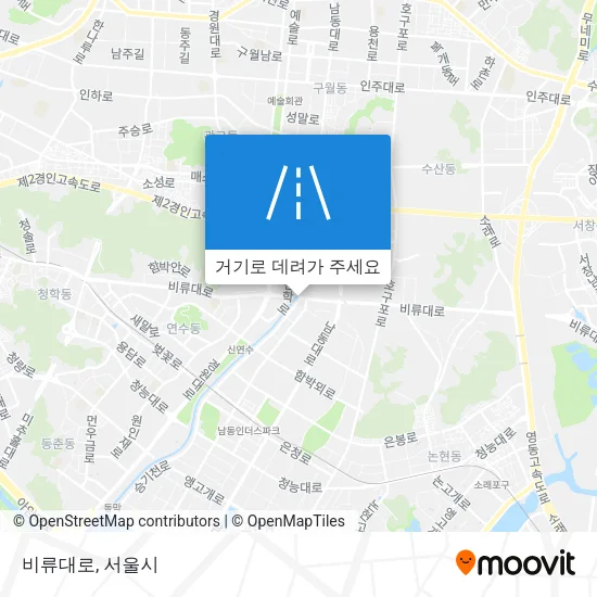 비류대로 지도