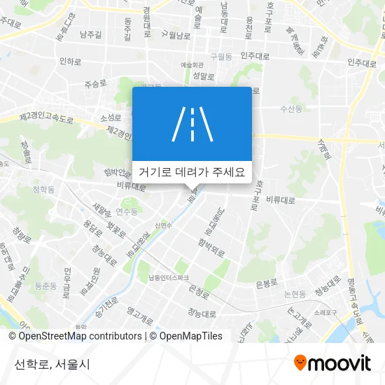 선학로 지도