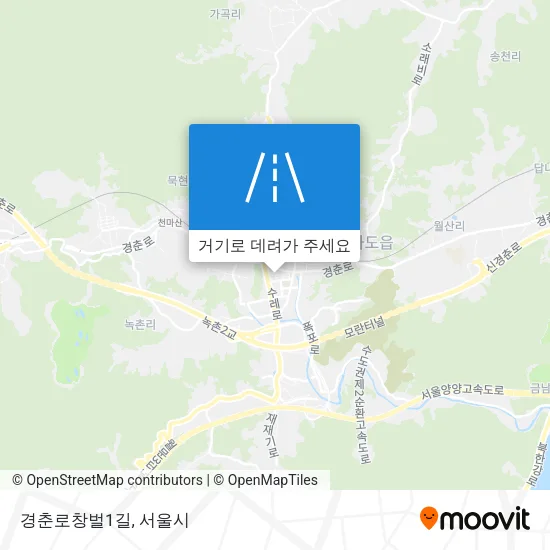경춘로창벌1길 지도