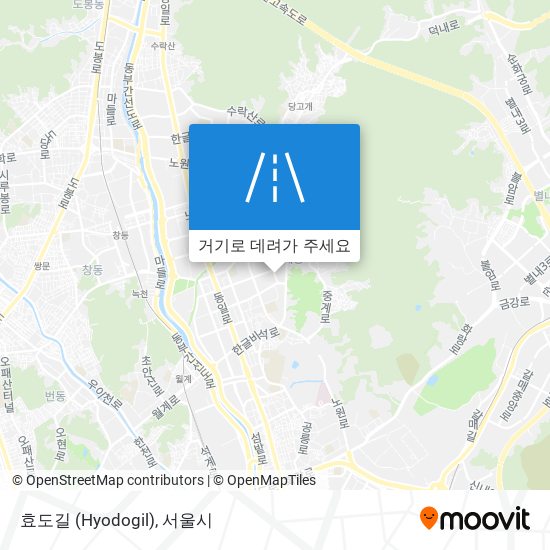 효도길 (Hyodogil) 지도