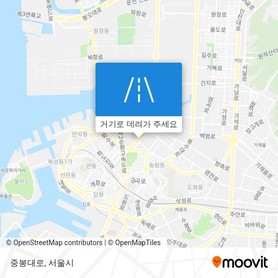 중봉대로 지도