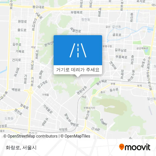 화랑로 지도