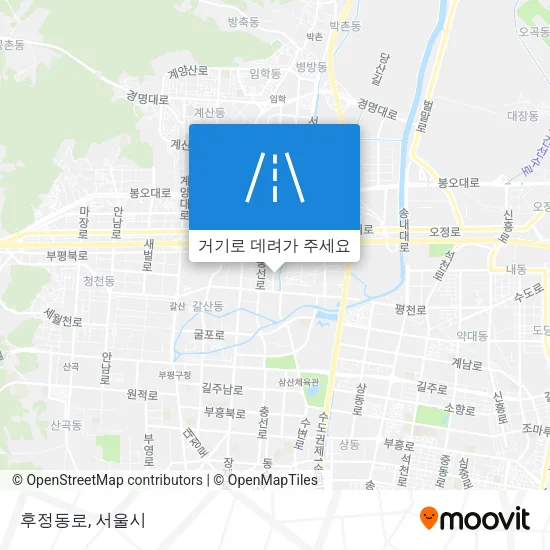 후정동로 지도