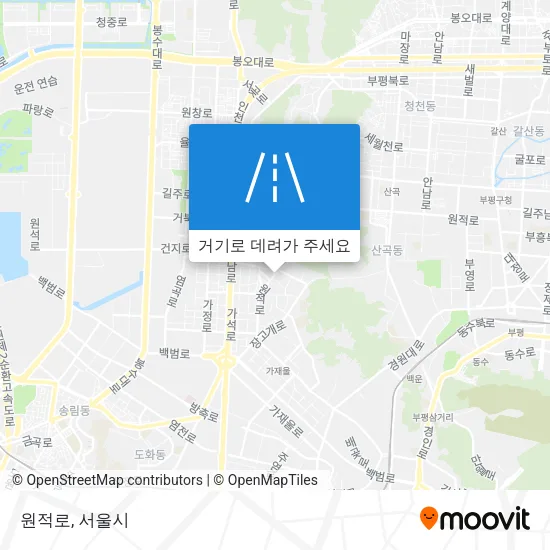 원적로 지도