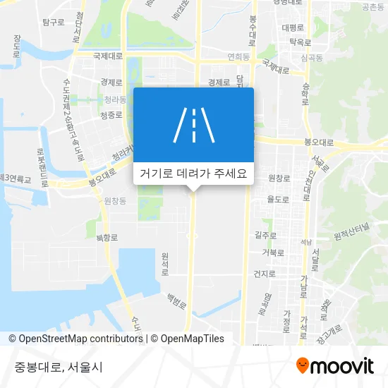 중봉대로 지도