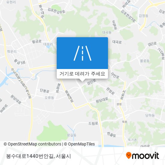 봉수대로1440번안길 지도