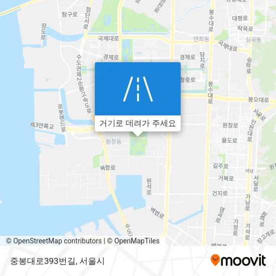 중봉대로393번길 지도
