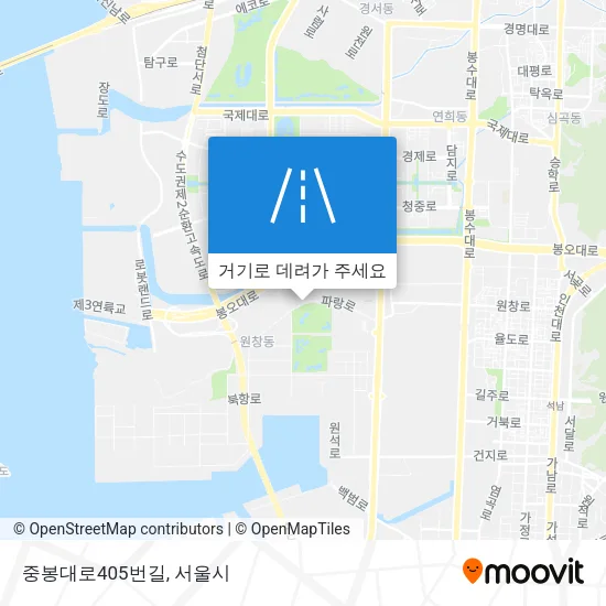 중봉대로405번길 지도