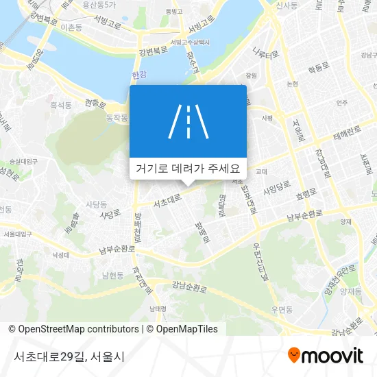 서초대로29길 지도