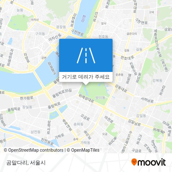 곰말다리 지도