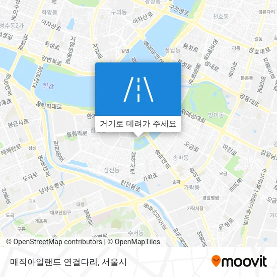매직아일랜드 연결다리 지도
