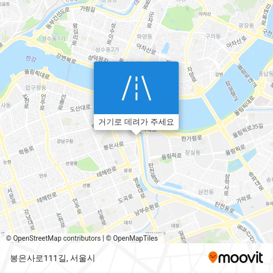 봉은사로111길 지도