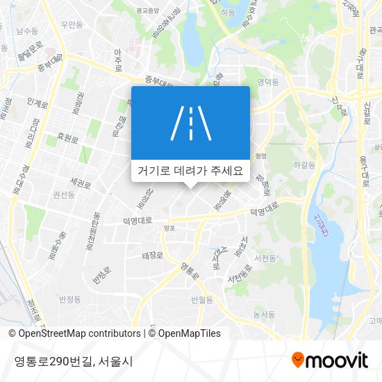 영통로290번길 지도
