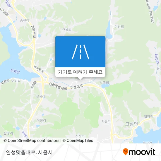 안성맞춤대로 지도