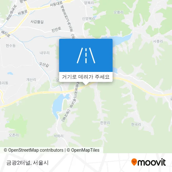 금광2터널 지도