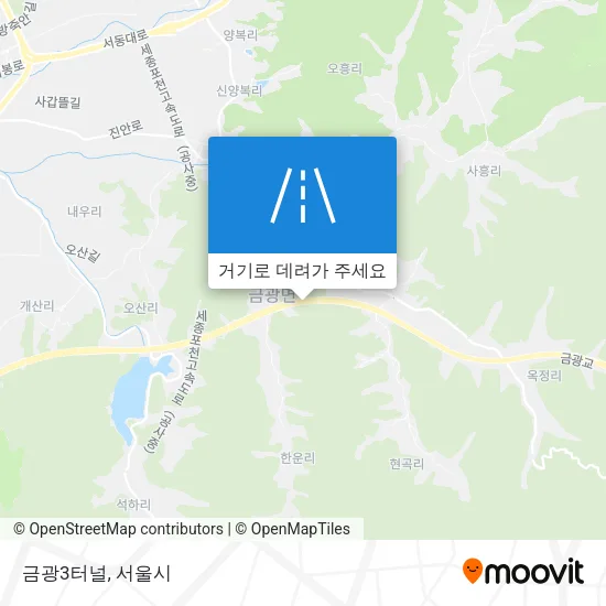 금광3터널 지도