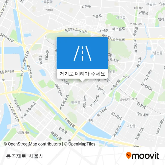 동곡재로 지도